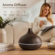 Onion Wood Grain Aroma Diffuser, Dark Wood + Remote, 24V AU Plug, Bedroom Gift In Australia - Darrahopens