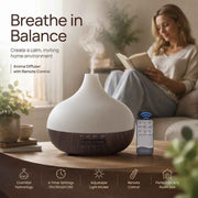 Onion Wood Grain Aroma Diffuser Combo B + Remote, 24V AU Plug, Festive Gift In Australia - Darrahopens