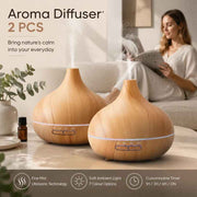 2 Pack Onion Diffuser Light Wood + Remote, 24V AU Plug, Holiday Gift Pair In Australia - Darrahopens