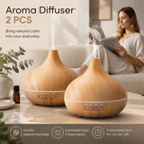 2 Pack Onion Diffuser Light Wood + Remote, 24V AU Plug, Holiday Gift Pair In Australia - Darrahopens