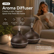 Darrahopens Appliances > Aroma Diffusers & Humidifiers > Aroma Diffusers 2 Pack Onion Diffuser Dark Wood + Remote, 24V AU Plug, Bedroom Gift Pack In Australia - Darrahopens
