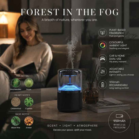 Auto Start-Stop Car Aroma Diffuser XM-ZS44, Misty Forest, Christmas & Father’s Day Gift In Australia - Darrahopens