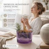 Crystal Stone Flameless Diffuser, Sunset Purple (Oil Not Included), Stocking Filler Gift In Australia - Darrahopens