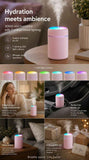 USB Mini Humidifier 300ML Dual Cotton Wicks Pink Boxed, Holiday Present In Australia - Darrahopens