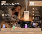 2 Pack USB Humidifier White, Xmas Gift Set In Australia - Darrahopens