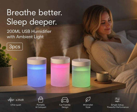 3 Pack USB Humidifier White, Home Gift Pack In Australia - Darrahopens