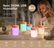 6 Pack USB Humidifier Pink, Multi-Purpose Gift Set In Australia - Darrahopens