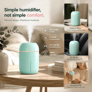 USB Water Drop Mini Humidifier 330ML Green, Car Gift In Australia - Darrahopens