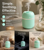 USB Water Drop Mini Humidifier 220ML Green, Office Holiday Gift In Australia - Darrahopens