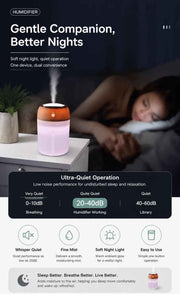 2 Pack Colour Light Humidifier 330ML Pink, Festive Bundle In Australia - Darrahopens