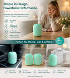 2 Pack Water Drop Humidifier 220ML Green, Office Gift Pair In Australia - Darrahopens
