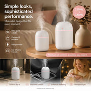 2 Pack Water Drop Humidifier White 220ML+330ML Combo, Xmas Gift In Australia - Darrahopens