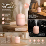 4 Pack Water Drop Humidifier Nordic Pink, Bulk Holiday Gift In Australia - Darrahopens