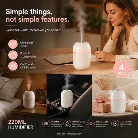 4 Pack Water Drop Humidifier Glacier White, Decor Gift Pack In Australia - Darrahopens