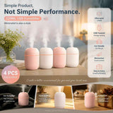 4 Pack Nordic Pink & Glacier White Humidifier Mixed Bundle In Australia - Darrahopens
