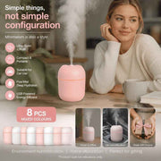 8 Pack Nordic Pink & Glacier White Humidifier Mixed Bulk Set In Australia - Darrahopens