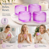 4 Pack Purple Ice Cube Squishy, Multi Textures To Smooth Bad Mood All Day, Holiday Bundle In Australia - Darrahopens