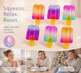 6 Pack Popsicle Squishy Assorted Tones, Large Set For Sustained Emotional Calm, Xmas Set In Australia - Darrahopens