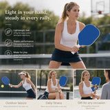 Minimal Fiberglass Pickleball Paddle Dark Blue, Smooth Grip Relieves Stress, Father’s Day & Xmas Gift In Australia - Darrahopens
