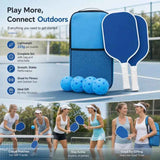 Fiberglass Pickleball Paddle Set Dark Blue, Simple Twin Rackets For Daily Training, Father’s Day Set In Australia - Darrahopens