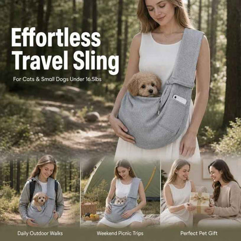Breathable Cat Carrier Up To 16.5lbs, Grey With Phone Pocket, Stress-Free Outdoor Trip Pet Gift In Australia - Darrahopens