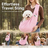 Breathable Cat Carrier Up To 16.5lbs, Pink With Phone Pocket, Lovely Pet Accessory Holiday Gift In Australia - Darrahopens