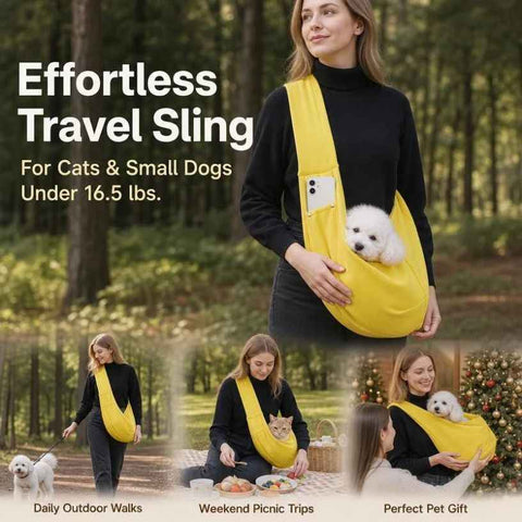 Breathable Cat Carrier Up To 16.5lbs, Yellow With Phone Pocket, Cheerful Short Trip Pet Bag In Australia - Darrahopens