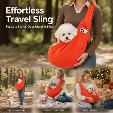 Breathable Cat Carrier Up To 16.5lbs, Orange With Phone Pocket, Lively Fun Outdoor Companion In Australia - Darrahopens