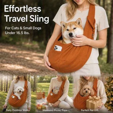 Breathable Cat Carrier Up To 16.5lbs, Brown With Phone Pocket, Timeless Neutral Tone Pet Gift In Australia - Darrahopens