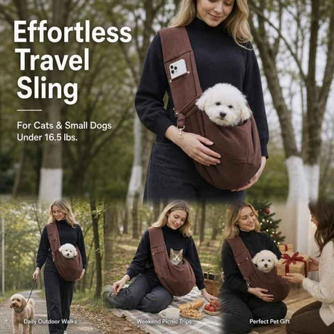 Solid Color Cat Carrier Up To 16.5lbs, Coffee With Phone Pocket, Mellow Low-Key Trip Bag In Australia - Darrahopens