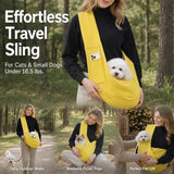 Solid Color Cat Carrier Up To 16.5lbs, Khaki With Phone Pocket, Flexible Multi-Use Travel Gift In Australia - Darrahopens
