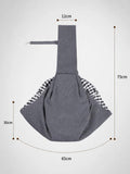Solid Color Cat Carrier Up To 16.5lbs, Charcoal Grey With Phone Pocket, Streamlined Slim Carry Bag