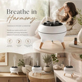 Music Sync Jellyfish Scent Diffuser, Color Changing Ambient Light, Gentle Oil Mist For Stress Relief