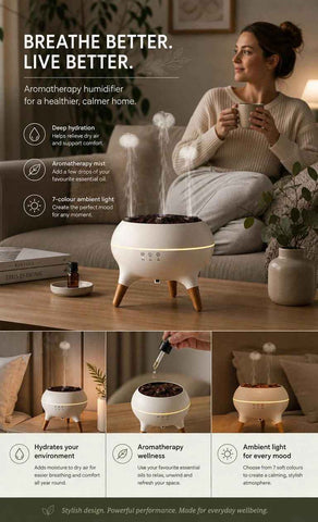 Dreamy Jellyfish Oil Diffuser, Music Linked Color Shift, Ultra Quiet For Nighttime Rest In Australia - Darrahopens