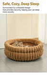 Four Season Universal Pet Round Bed, Pink Faux Rabbit Fur M Size, Holiday Pet Gift In Australia - Darrahopens