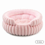 Cozy Four Season Notch Dog Bed, Pink M Size, Perfect Pet Relaxation Gift In Australia - Darrahopens
