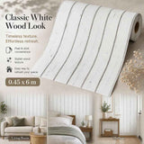 Self Adhesive Vintage Wall Covering 0.45x6M, Nordic White Maple Grain, Bedroom Renovation In Australia - Darrahopens
