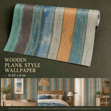 Self Adhesive Waterproof PVC Wall Decal 0.45x6M, Sky Blue Wood Grain, Bright Home Background In Australia - Darrahopens