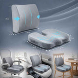 Grey Crystal Velvet Seat Waist Cushion Combo 45x36x7, Comfort All Scenario Set In Australia - Darrahopens