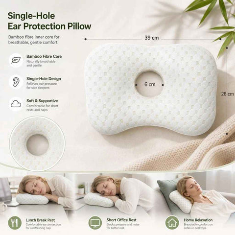 Side Sleep Ear Guard Pillow 39x28x6, Rock Gold, Gentle Head Support For Rest In Australia - Darrahopens