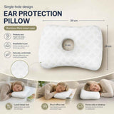 Skin-Friendly Single Hole Ear Pillow 39x28x6, Premium Soft Fabric, All Night Cozy Sleep In Australia - Darrahopens