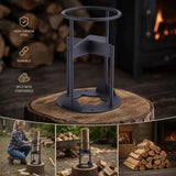 Labor Saving Hand Log Splitter Cross Base 19cm, Even Force Design For Home Use In Australia - Darrahopens