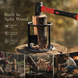 Labor Saving Hand Log Splitter Cross Base 19cm, Even Force Design For Home Use In Australia - Darrahopens