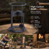 Portable Firewood Splitter Cross Base 27cm, Tough Construction For Outdoor Camping In Australia - Darrahopens