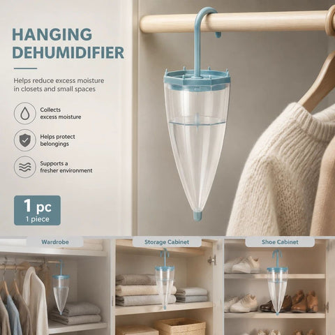 Scented Suspended Moisture Absorber Caddy, Cosy Clean Wardrobe Space, Anti-Mildew Deodoriser For Bedroom Storage Nooks, Blue In Australia - Darrahopens