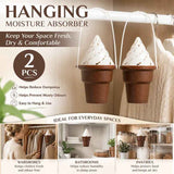 2 Pack Ice Cream Shaped Suspended Moisture Absorbers, Cute Decor + Dehumidifying Function, Bring Cheerful Vibe To Dull Damp Wardrobes In Australia - Darrahopens