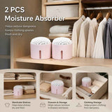 Twin Pack Pink Desktop Dehumidifier Sets, Refresh Two Dressers Or Vanity Cabinets, Each Kit Comes With Desiccant & Fragrance Absorbent Pad In Australia - Darrahopens