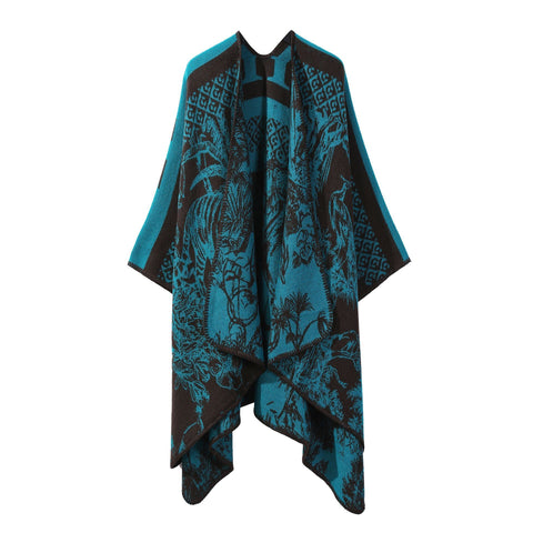 Fashion Range Lightweight Outfit Shawl, Smooth Faux Cashmere, Vibrant Peacock Blue In Australia - Darrahopens