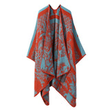 Everyday Fashion Knit Cape Poncho, Soft Faux Cashmere Material, Fresh Soft Orange In Australia - Darrahopens