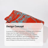 Eye-catching Layering Shawl, Thick Vertical Contrast Stripe Design, Black Red